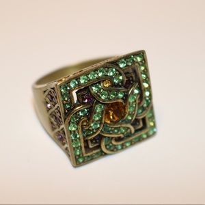 LaVintage Celtic Crystal Ring